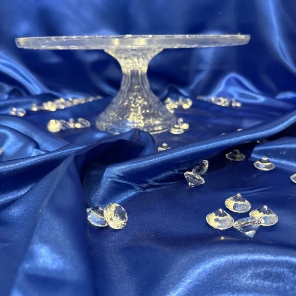 Shannon crystal round footed cake stand - Picture 4 of 10